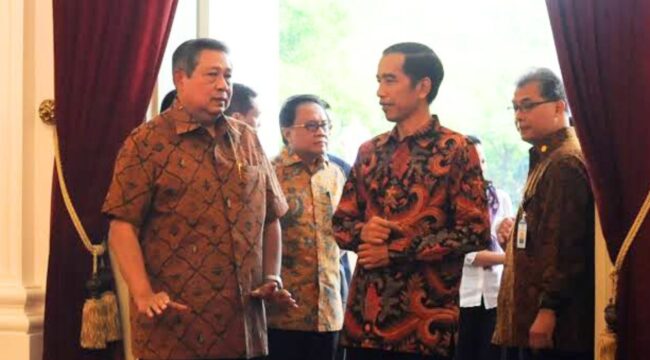 Foto Pertemuan Jokowi dan SBY di Istana Negara