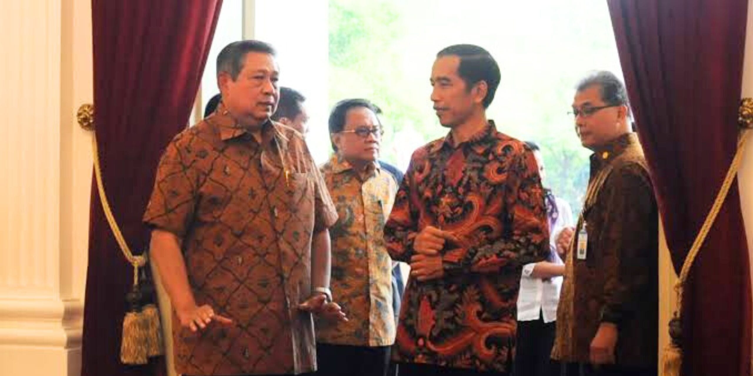 Foto Pertemuan Jokowi dan SBY di Istana Negara