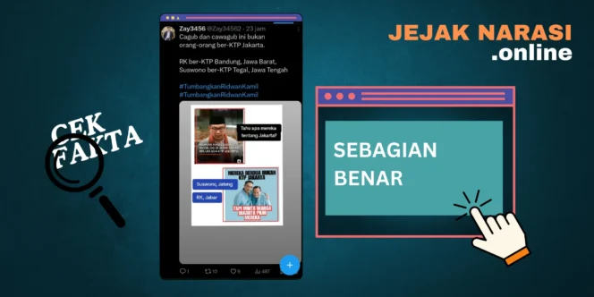 
					Benarkah Narasi yang Menyebut RK & Suswono Warga Luar Jakarta Tapi Minta Dipilih Warga Jakarta ?