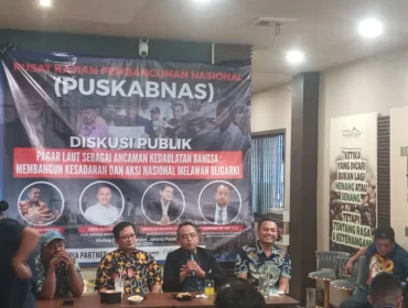 Ketua Riset dan Advokasi Publik LBHAP PP Muhammadiyah, Gufroni menduga ada keterlibatan Agung Sedayu Group terkait pagar laut di perairan Kabupaten Tangerang (Foto: Gunawan/Dok. Jejaknarasi.id)