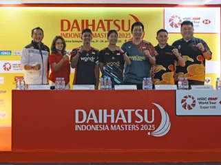 Para atlet bulutangkis Indonesia yang akan berlaga di Daihatsu Indonesia Master 2025. (foto : PBSI)