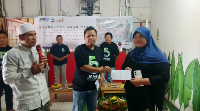 JMSI Kota Tangerang Mengadakan Santunan Anak Yatim di HUT JMSI Ke-5 (Foto : JMSI Kota Tangerang)