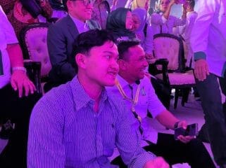 Calon ketua gemasaba, Gus Fakhier bersama ketua umum PKB, Muhaimin Iskandar (Foto: Jejaknarasi.id)