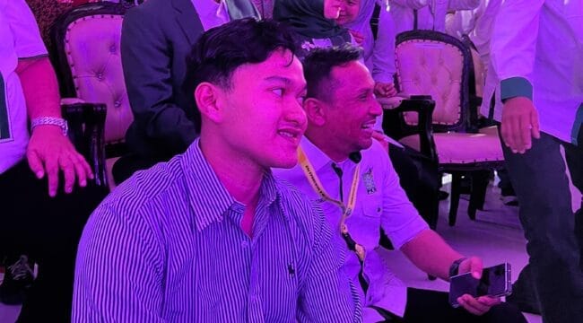 Calon ketua gemasaba, Gus Fakhier bersama ketua umum PKB, Muhaimin Iskandar (Foto: Jejaknarasi.id)