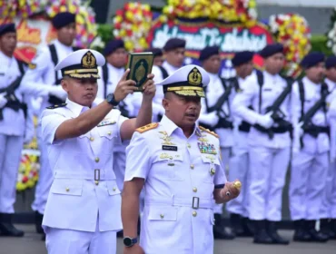 Sertijab Empat Perwira Tinggi TNI AL (Foto: Dispen Kormar TNI Angkatan Laut)