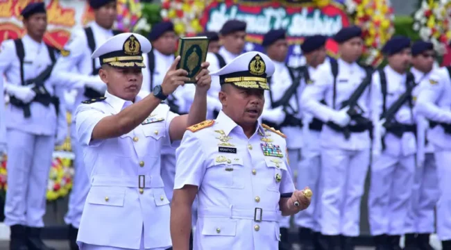 Sertijab Empat Perwira Tinggi TNI AL (Foto: Dispen Kormar TNI Angkatan Laut)