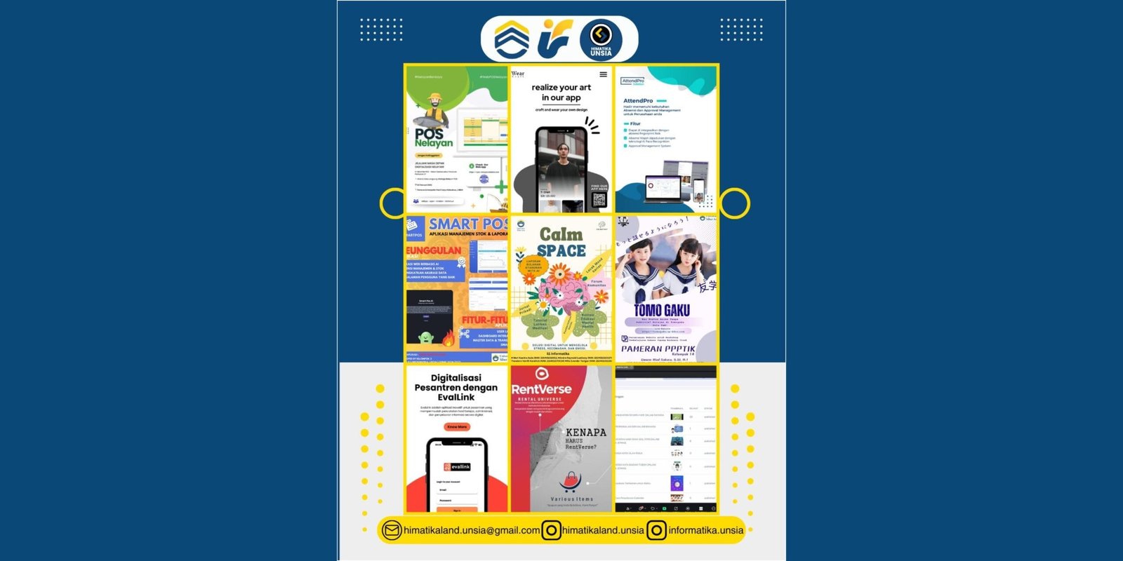 Webinar dan kerja praktek & pameran proyek TIK (Foto: Istimewa)