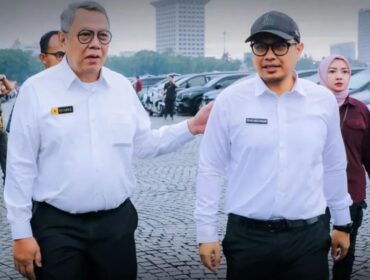 Pasangan Wali Kota dan Wakil Wali Kota Tangsel Benyamin Davnie dan Pilar Saga Ichsan resmi dilantik Presiden Prabowo Subianto. (Foto : Screenshot IG Humas Tangsel )