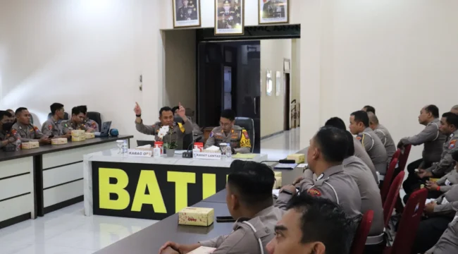 Polres Batu Gelar Latihan Pra Operasi Keselamatan Semeru 2025 (Foto : Humas Polres Kota Batu)