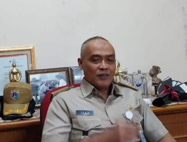 Camat Cempaka Putih Igan Muhammad Faisal. ( Foto : PWI Jakpus)