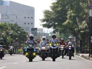 Polres Batu Gelar Patroli Skala Besar Pasca Pelantikan Wali Kota dan Wakil Wali Kota Terpilih (Foto: Humas Polres Batu)