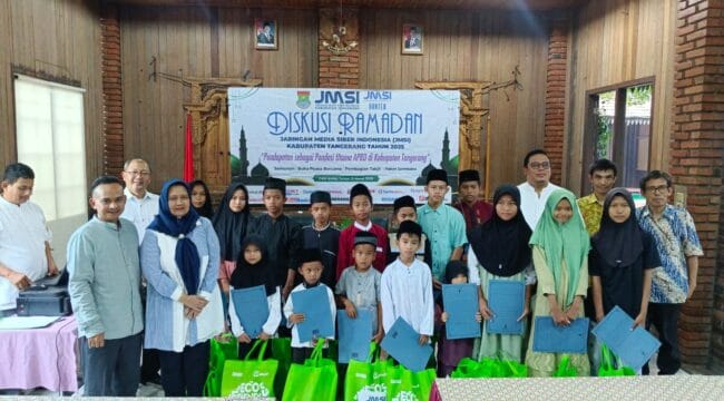 Jaringan Media Siber Indonesia (JMSI) Kabupaten Tangerang menggelar diskusi publik bertajuk 