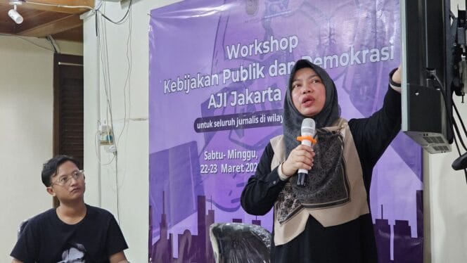 
					Aliansi Jurnalis Independen (AJI) Jakarta dan Indonesia Corruption Watch (ICW) Indonesia menggelar Workshop 'Kebijakan Publik dan Demokrasi' (Foto: AJI Jakarta)