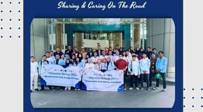 Panitia pelaksana UNSIA berbagi ramadan 2025 (Foto: Himatikalan Unsia)