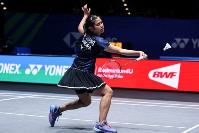 
					Pebulu tangkis tunggal putri Indonesia Gregoria Mariska Tunjung .(Foto : PBSI)