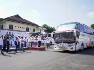  Holding Perkebunan Nusantara III (Persero) melalui sub holding PT Perkebunan Nusantara IV PalmCo tahun ini kembali menggelar mudik gratis. (Foto : Ist)