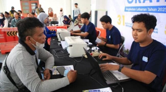 Suasana pendaftaran Mudik  Gratis di kantor Dishub Kota Tangerang. (Foto: Humas Pemkot Tangerang)