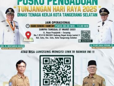 Poster Posko Pengaduan THR Tangsel (Foto : IG Humas Pemkot Tangsel)