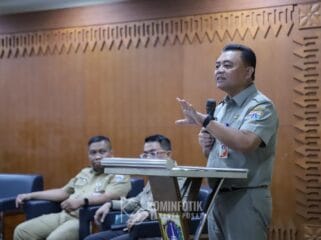 Asisten Pemerintahan (Aspem) Sekko Administrasi Jakarta Pusat Denny Ramdany saat membuka penyuluhan Penyalahgunaan Narkotika (Foto : Diskominfo Jakpus)