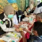 Kegiatan Bakti Kesehatan yang diadakan oleh Polresta Malang Kota di kampung Warna-warni