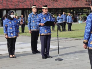 Bupati Tangerang Maesyal Rasyid saat melantik ASN dan PPPK (Foto : Diskominfo Kab.Tangerang)