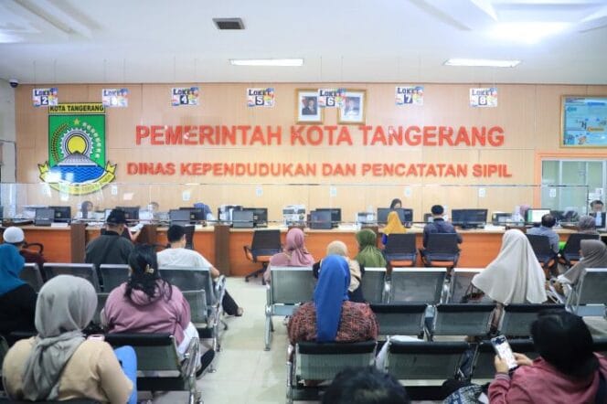 
Ilustrasi : kantor Dukcapil Kota Tangerang . (Diskominfotik Pemkot Tangerang)