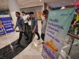 Menteri Perhubungan Dudy Purwagandhi saat mengunjungi Pelabuhan Bakauheni, Lampung. (Foto : Kemenhub)