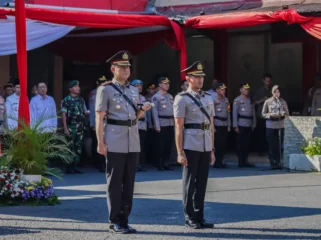Pelaksanaan Sertijab Kapolres Jember yang dipimpin langsung Kapolda Jawa Timur (Foto: Humas Polres Jember)