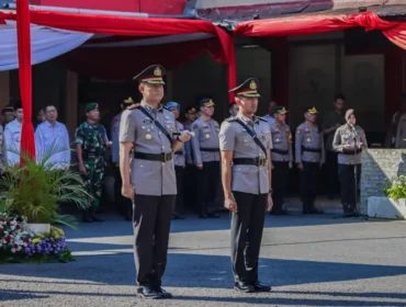 Pelaksanaan Sertijab Kapolres Jember yang dipimpin langsung Kapolda Jawa Timur (Foto: Humas Polres Jember)