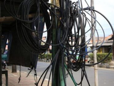 ilustrasi Kabel Semrawut (Foto : Diskominfo Pemkot Tangerang)