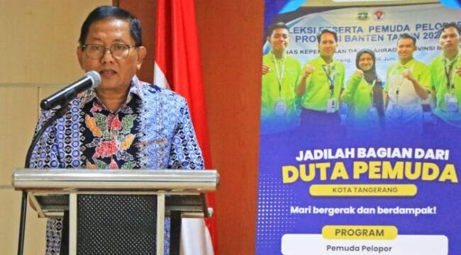Sekretaris Daerah (Sekda) Kota Tangerang, Herman Suwarman saat membuka kegiatan Seleksi Duta Pemuda Kota Tangerang Tahun 2025.  (Foto :tangerangkota.co.id)