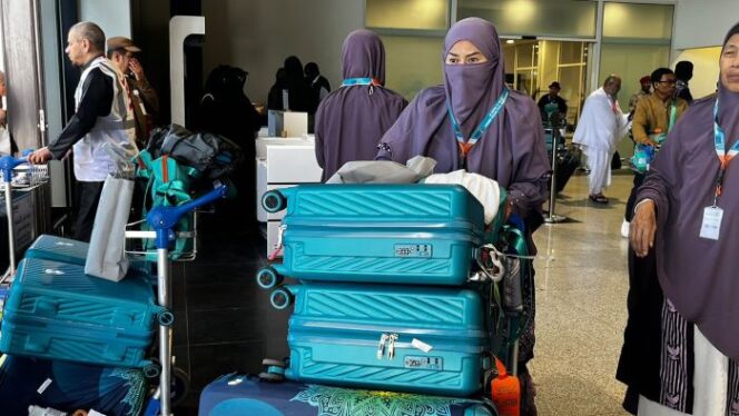 
					Jemaah Haji Khusus telah tiba di Arab Saudi (Foto : Humas Kemenag)
