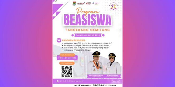 
					Flayer Program Beasiswa Tangerang Gemilang 2025 (Foto: Istimewa)