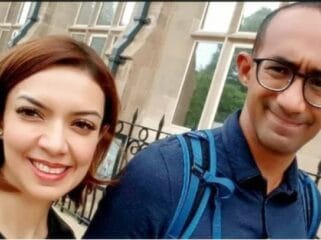 Presenter terkenal Najwa Shihab bersama suami Almarhum Ibrahim Assegaf (foto : Ist)