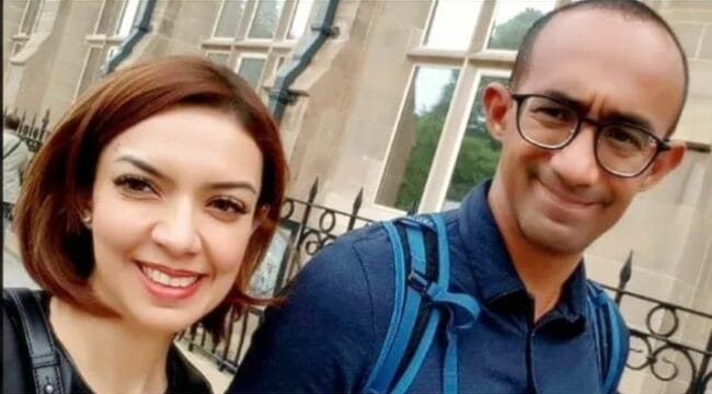 Presenter terkenal Najwa Shihab bersama suami Almarhum Ibrahim Assegaf (foto : Ist)