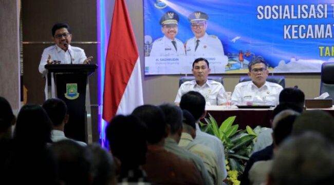 Wali Kota Tangerang Sachrudin saat membuka sosialisasi Tata Pemerintahan (Foto : Diskominfo Pemkot Tangerang