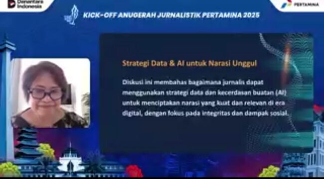 Screenshot Zoom Meeting Kick Off Anugerah Jurnalistik Pertamina (AJP) (Foto : Dok Sirhan)