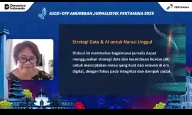 
Screenshot Zoom Meeting Kick Off Anugerah Jurnalistik Pertamina (AJP) (Foto : Dok Sirhan)