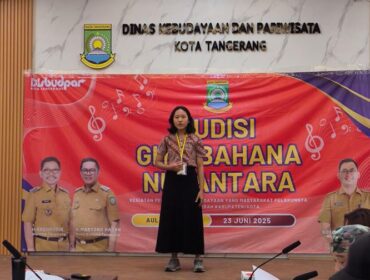 salah satu peserta saat mengikuti audesi Gita Bahana Nusantara