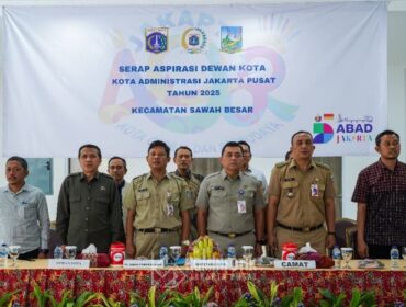 Sekretaris Kota (Sekko) Administrasi Jakarta Pusat Jakarta Pusat Denny Ramdany saat menghadiri Serap Aspirasi Dewan Kota . (Foto : Kimifotik Pemkot Jakpus)