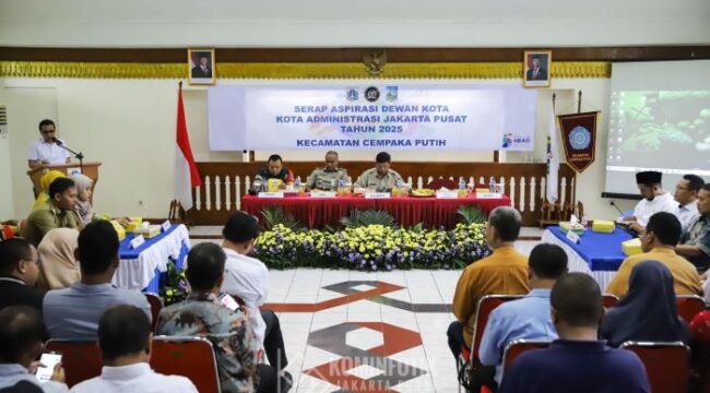 Suasana saat berlangsunganya kegiatan Serap Aspirasi (Foto : Kominfotik Jakpus)