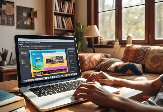 Ilustrasi Seseorang sedang mengakses internet (Foto:1st)