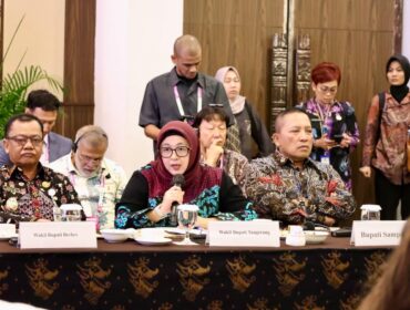 Wakil Bupati Tangerang Nurul Intan Hilmah saat hadir di acara High Level Meeting on the Leprosy Programme di Bali. (Foto; Prokopim Kab Tangerang)
