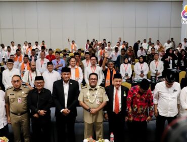 Waki Kota Jakarta Pusat Drs Arifin (Tiga dari kiri) saat mendampingi Wagub DKI Jakarta Rano Karno dalam acara FGD Pemajuan Budaya Betawi. (Foto : Akun X/twitter Dinas Kebudayaan DKI Jakarta)