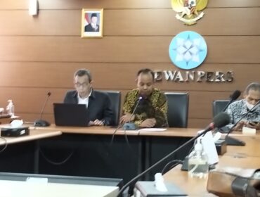 Ketua Komisi Pengaduan dan Penegakan Etika Pers Dewan Pers, Muhammad Jazuli, saat menyampaikan Pengaduan Pers Semester I 2025, di Gedung Dewan Pers, Selasa (05/08/2025). (Foto: Sirhan Sahri, Dok: Jejaknarasi.id)