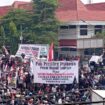 Aksi unjuk r4asa puluhan ribu masayarakat Pati menuntut Bupati Sudewo Lengser (Foto : Haikal)