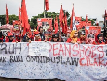Aksi Unjuk Rasa Buruh (Foto : Ist)