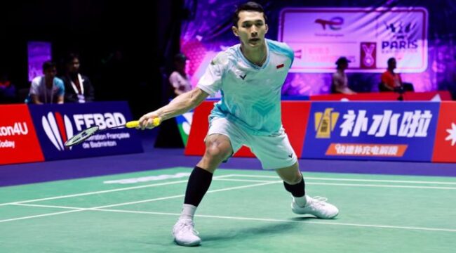Pebulutangkis Tunggal Putra Indonesia Jonatan Christie lolos babak kedua Kejuaraan Dunia BWF 2025. (Foto : PBSI)