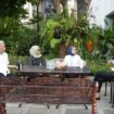 Bupati Lampung Timur, Ela Siti Nuryamah saat ditemui Mensos Saifullah Yusuf dan wakilnya. (Foto : Humas Kemensos)