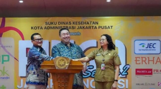 Wakil Wali Kota Administrasi Jakarta Pusat Eric Phalevi Zakaria Lumbun saat membuka Ring-1 Jakarta Inovasi Season 2 Konvensi Mutu. (Foto: Kominfotik Jakpus)